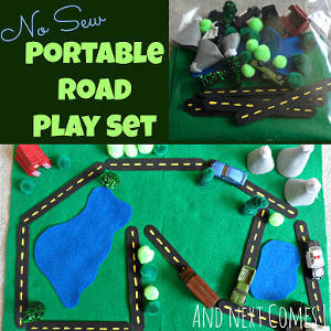 No-Sew Portable Road Playset