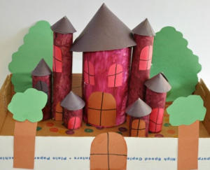 Pretty Toilet Paper Roll Castle