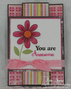 You Are Awesome Tri-shutter Card
