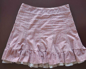 Fancy Refashioned Double Ruffle Skirt | AllFreeSewing.com