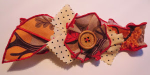 Autumn Harvest Shirred Fabric Headband