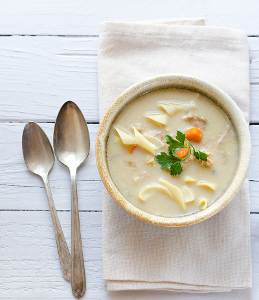 Creamy Slow Cooker Chicken Noodle Soup