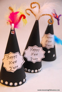 Glitzy Party Hats