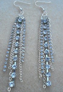 Stunning DIY Rhinestone Earrings | AllFreeJewelryMaking.com