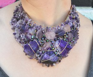 Totally Rocking Collar Necklace Tutorial | AllFreeJewelryMaking.com