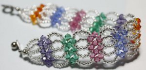 Multicolored Beaded Bracelet Tutorial