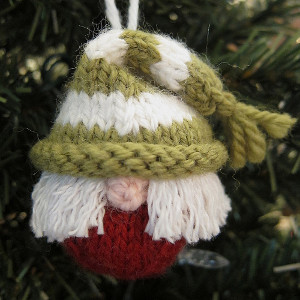 Cute Knit Elf Ornament