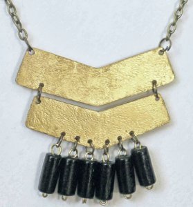 Aztec-Inspired Gold Necklace