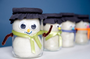 Snowman Playdough Jar