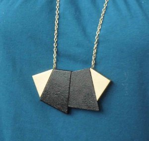 Retro-Chic Tangram Necklace