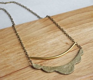Scalloped DIY Statement Necklace
