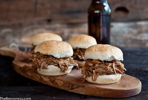 Beer and Brown Sugar Pulled Chicken