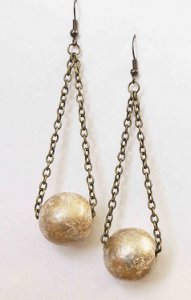 Beautiful Ball Drop Earrings