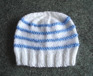 Garter Ridge Baby Hat
