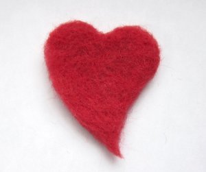 Feel-Good Felted Hearts