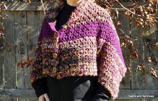 Convertible Shell Shawl | AllFreeCrochet.com