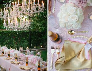 Exquisite Champagne and Rose Party
