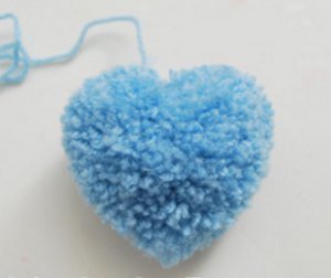 Pretty Heart-Shaped Pom Pom