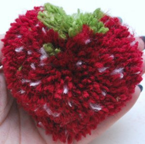 Sweet Strawberry DIY Pom Pom