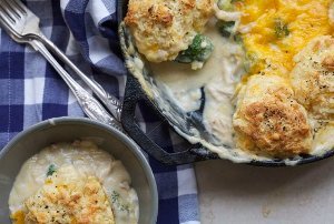 Chicken Broccoli Cobbler