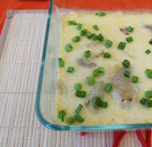 Pierogi Casserole with Roasted Garlic and Bacon-image