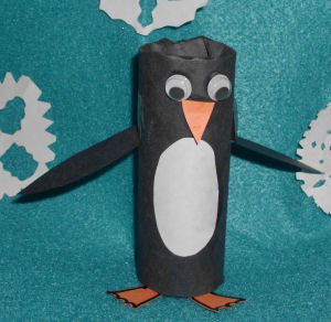 Toilet Paper Roll Penguin