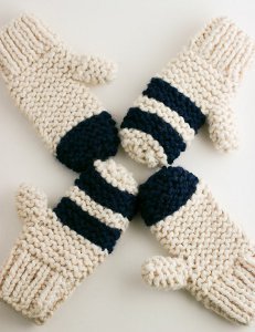 Thick Garter Stitch Mitts