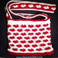 Crochet Heart Pattern for a Fabulous Bag | AllFreeCrochet.com