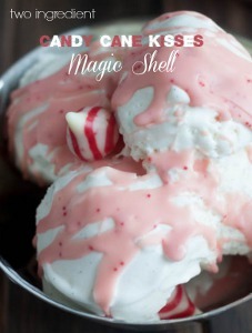 2 Ingredient Candy Cane Magic Shell