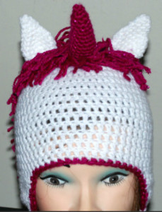 Unicorn Crochet Hat for Kids