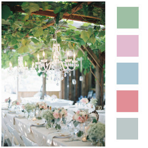 Pretty Pastel Orchard Wedding Decor