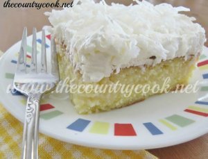 Pina Colada Poke Cake