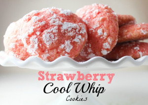 Super Simple Strawberry Cool Whip Cookies