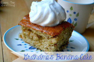 Just-Like-Grandma's Banana Cake