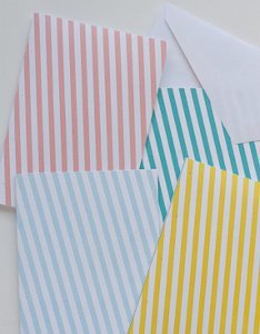 Simply Striped Printable Note Cards