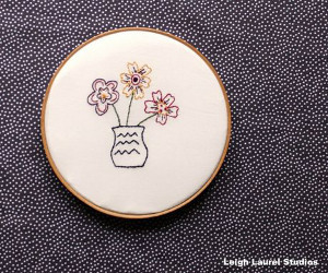 Delicate Flowers Embroidery Pattern