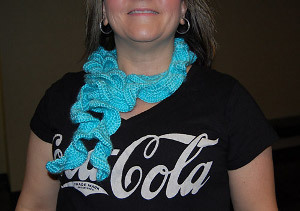Curly Sue Crochet Scarf