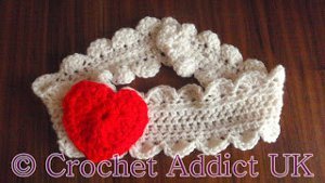 Crocheted Heart Headband