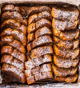 Overnight Gingerbread French Toast Bake