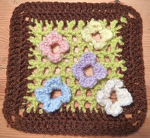 Springtime Crochet Afghan Square