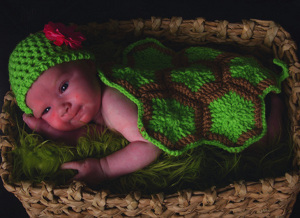 Yertle the Turtle Infant Photo Prop
