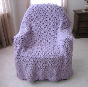 Lavender Lace Throw 