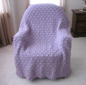Lavender Lace Throw