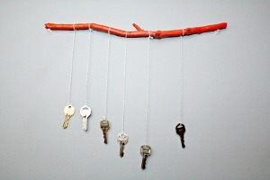Rustic Recycled Keys Windchime