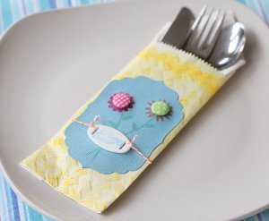 Happy Easter DIY Utensil Holder