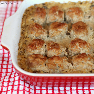 Simple Baked Meatballs with Rice