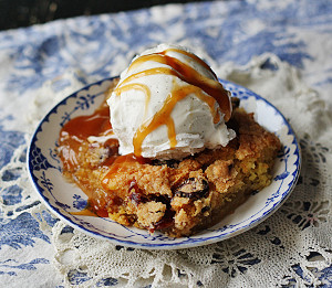 Lazy Day Cake Mix Cobbler