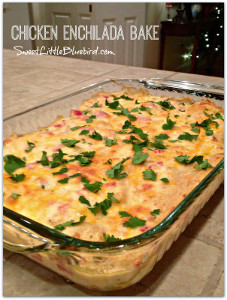 Smothered Chicken Enchilada Bake