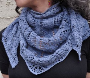 Blue Jeans and Moon Beams Shawl