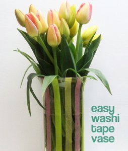 Simple Washi Tape Vase